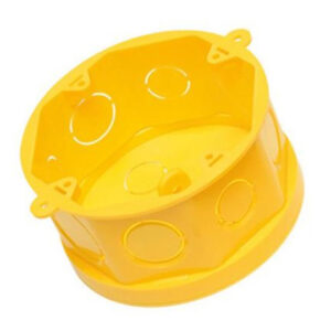Caixa Luz 4X4 PVC Amarela Octog.Fdo. Mov. Tigreflex