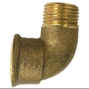 2907 Cotovelo 90° Latão Macho x Fêmea 1/2