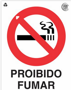 Placa PVC Proibido Fumar