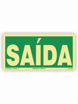Placa PVC Saída