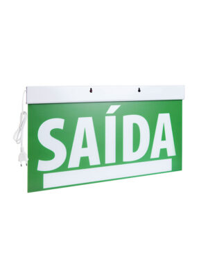 Luminaria Std Saida Aut.D.F Verde com Seletor E Adesivo Sinal.