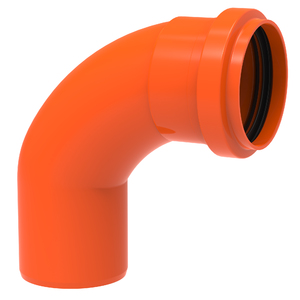 Curva 90° PVC Esgoto Curta Redux