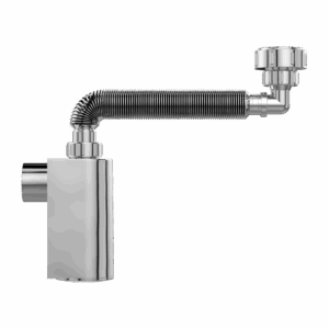 Sifão Pvc Universal Flexível com Copo Parede Cr