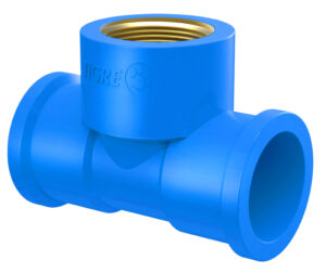 Tê PVC Soldável com Bucha de Latão na Bolsa Central