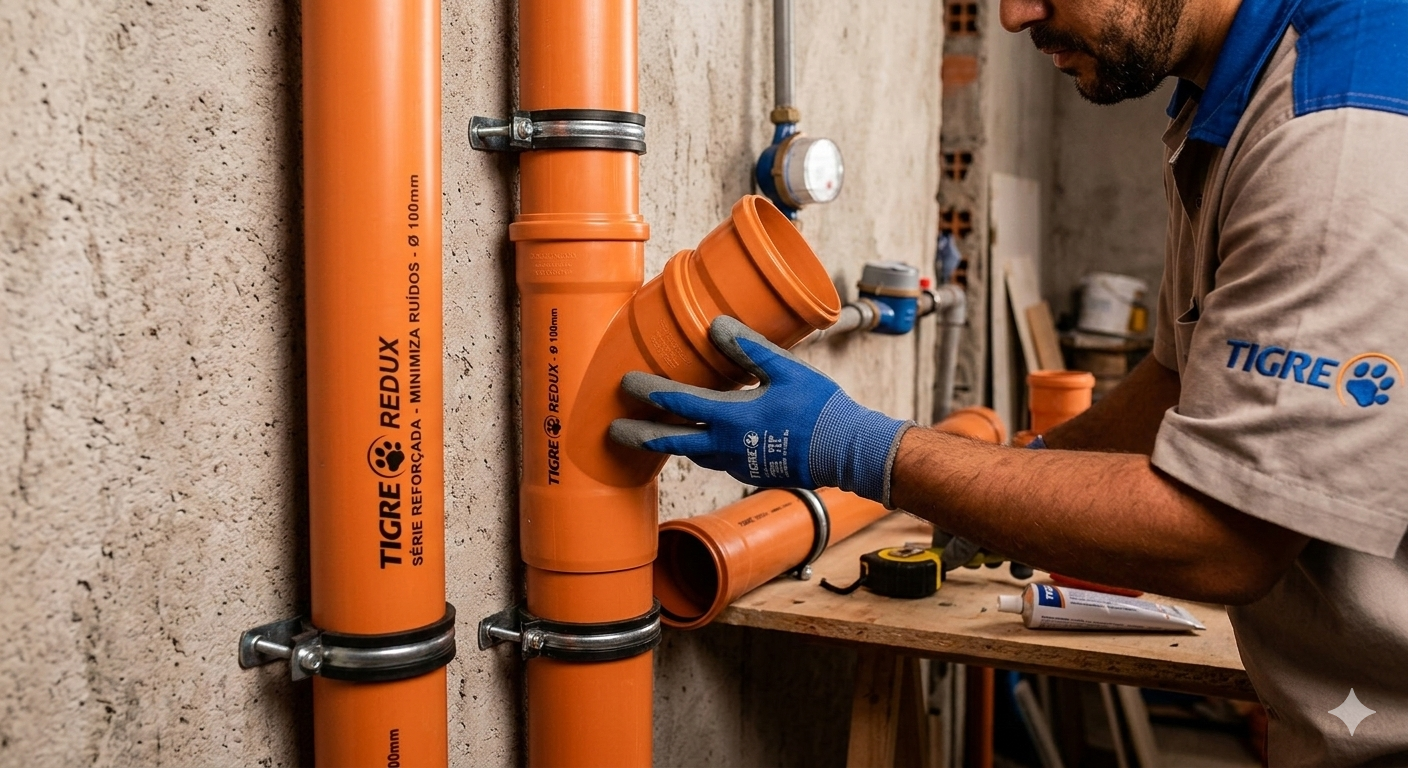 Joelho PVC Esgoto Redux 90º x 100mm com Visita 75mm - Imagem 2